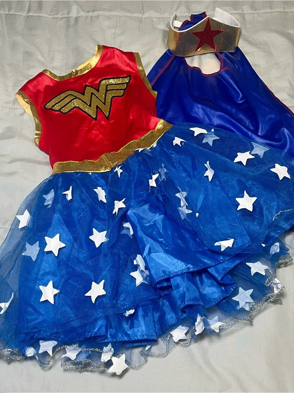 Rubie's Red and Blue Star Superhero Tutu Costume For Todflers